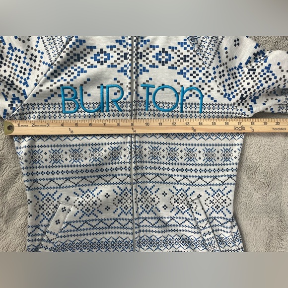 Burton Dry Ride Full Zip Hoodie Sweatshirt. Women’s Small Blue Multicolor - Picture 11 of 11